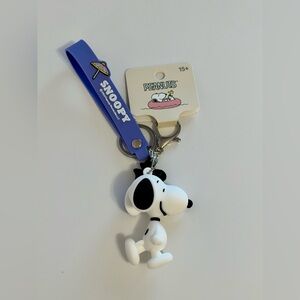Peanuts Snoopy Keychain with Blue Strap